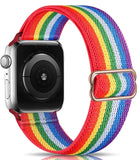 Scrunchie Strap for Apple watch band 44mm 40mm 38mm 42mm Adjustable Elastic Nylon solo Loop bracelet iWatch 3 4 5 6 se