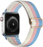 Scrunchie Strap for Apple watch band 44mm 40mm 38mm 42mm Adjustable Elastic Nylon solo Loop bracelet iWatch 3 4 5 6 se