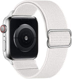 Scrunchie Strap for Apple watch band 44mm 40mm 38mm 42mm Adjustable Elastic Nylon solo Loop bracelet iWatch series 3 4 5 6 se