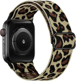 Scrunchie Strap for Apple watch band 44mm 40mm 38mm 42mm Adjustable Elastic Nylon solo Loop bracelet iWatch series 3 4 5 6 se