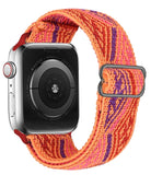 Scrunchie Strap for Apple watch band 44mm 40mm 38mm 42mm Adjustable Elastic Nylon solo Loop bracelet iWatch series 3 4 5 6 se