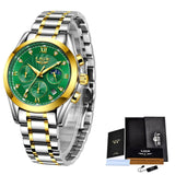 LIGE 2021 New Gold Watch Women Watches Ladies Creative Steel Women's Bracelet Watches Female Waterproof Clock Relogio Feminino
