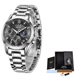 LIGE 2021 New Gold Watch Women Watches Ladies Creative Steel Women's Bracelet Watches Female Waterproof Clock Relogio Feminino