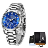 LIGE 2021 New Gold Watch Women Watches Ladies Creative Steel Women's Bracelet Watches Female Waterproof Clock Relogio Feminino