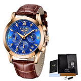 LIGE 2021 New Gold Watch Women Watches Ladies Creative Steel Women's Bracelet Watches Female Waterproof Clock Relogio Feminino