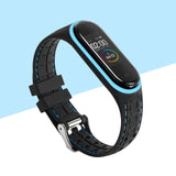 Silicone Smart watchband For Xiaomi Mi band 4 3 Sport belt For Amazfit band 5 replacement bracelet for mi band 3 4 5 6 strap