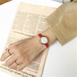 Retro Brown Women Watches Qualities Small Ladies Wristwatches Vintage Leather Bracelet Watch Fashion Brand Female Quartz Clock