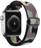 Scrunchie Strap for Apple watch band 44mm 40mm 38mm 42mm Adjustable Elastic Nylon solo Loop bracelet iWatch series 3 4 5 6 se