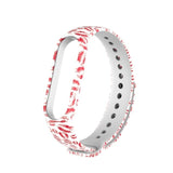 Cartoon pattern Strap For Xiaomi Mi Band 6 3 4 5 Silicone Wristband Sports Bracelet Mi Band 6 5 replacement strap For miband 3 4