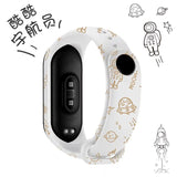 Cartoon pattern Strap For Xiaomi Mi Band 6 3 4 5 Silicone Wristband Sports Bracelet Mi Band 6 5 replacement strap For miband 3 4