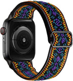 Scrunchie Strap for Apple watch band 44mm 40mm 38mm 42mm Adjustable Elastic Nylon solo Loop bracelet iWatch 3 4 5 6 se