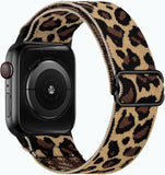 Scrunchie Strap for Apple watch band 44mm 40mm 38mm 42mm Adjustable Elastic Nylon solo Loop bracelet iWatch 3 4 5 6 se