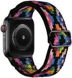 Scrunchie Strap for Apple watch band 44mm 40mm 38mm 42mm Adjustable Elastic Nylon solo Loop bracelet iWatch 3 4 5 6 se