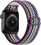 Scrunchie Strap for Apple watch band 44mm 40mm 38mm 42mm Adjustable Elastic Nylon solo Loop bracelet iWatch 3 4 5 6 se