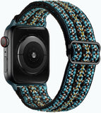Scrunchie Strap for Apple watch band 44mm 40mm 38mm 42mm Adjustable Elastic Nylon solo Loop bracelet iWatch 3 4 5 6 se