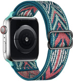 Scrunchie Strap for Apple watch band 44mm 40mm 38mm 42mm Adjustable Elastic Nylon solo Loop bracelet iWatch 3 4 5 6 se