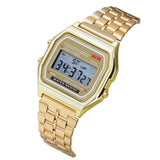 F91W Steel Strap Watch Vintage LED Digital Sports Military Watches Electronic Wrist Band Clock Ladies Valentine's Day Gift