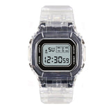 Luxury Digital Women's Watches Fashion Stainless Steel Link Bracelet Wristwatch Strap Business Electronic Men Clock Reloj Mujer