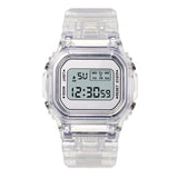Luxury Digital Women's Watches Fashion Stainless Steel Link Bracelet Wristwatch Strap Business Electronic Men Clock Reloj Mujer