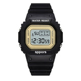 Luxury Digital Women's Watches Fashion Stainless Steel Link Bracelet Wristwatch Strap Business Electronic Men Clock Reloj Mujer