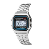 Luxury Digital Women's Watches Fashion Stainless Steel Link Bracelet Wristwatch Strap Business Electronic Men Clock Reloj Mujer