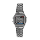 Luxury Digital Women's Watches Fashion Stainless Steel Link Bracelet Wristwatch Strap Business Electronic Men Clock Reloj Mujer