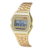 Luxury Digital Women's Watches Fashion Stainless Steel Link Bracelet Wristwatch Strap Business Electronic Men Clock Reloj Mujer