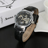 Top Brand Winner Luxury Fashion Casual Stainless Steel Men Mechanical Watch Skeleton Hand Wind Watch For Men Dress Wristwatch