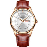 Rose Gold Color Men Watch Luxury Top Brand Men's Watch Fashion Dress New Military Quartz Wristwatch Hot Clock Male Sport NIBOSI