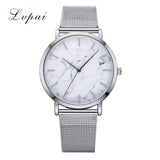 Women Bracelet Watch Silver Square Luxury Crystal Alloy WristWatches Lvpai Brand Women Fashion Men Watch Quartz Dropshiping