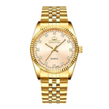 CHENXI Men Gold Watch Male Stainless Steel Quartz Golden men's Wristwatches for Man Top Brand Luxury Quartz-Watches Gift Clock