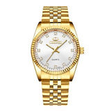 CHENXI Men Gold Watch Male Stainless Steel Quartz Golden men's Wristwatches for Man Top Brand Luxury Quartz-Watches Gift Clock