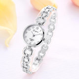 LVPAI 2018 Watch Women Gold Vintage Luxury Clock Women Bracelet Watch Ladies Brand Luxury Stainless Steel Women Clock Gifts B50