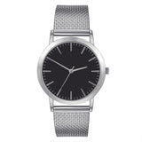Unisex Women Fashion Luxury Leisure PUBand Clock Set Auger Leather Stainless Steel Quartz Wrist Watches Gift Relogio FemininoB50