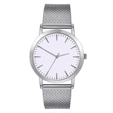 Unisex Women Fashion Luxury Leisure PUBand Clock Set Auger Leather Stainless Steel Quartz Wrist Watches Gift Relogio FemininoB50