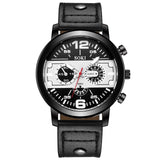 Men's watch Couple Leather Band Analog Quartz Round Business Wrist Watch Man watches mens 2019 relogios masculinos