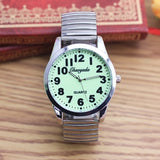 2019 New Top Brand Mens Male Flexible Elastic Strap Luminous Hands Face Watch Fashion Stainless Steel Electronic Wristwatches