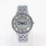Zegarki Damskie2018Hot Sale DQG Luxury brands Women quartz watch Silver Stainless Steel Crystal Unisex Sport Watch Reloj mujer