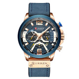 CURREN Luxury Brand Men Analog Leather Sports Watches Men's Army Military Watch Male Date Quartz Clock Relogio Masculino 2019
