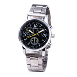Men's Fashion Quartz Analog Wristwatch Stainless Steel Band Watch polshorloge Business Male Clock Manner Hommes Beobachten B40
