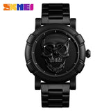 SKMEI Skull Quartz Men's Watch Men Creativity Watches Stainless Steel Male Water Resistant Wristwatch Relogio Masculino 9178