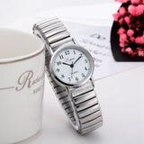 lvpai women's watch simulation quartz dress stainless steel with clock gift fashion elastic telescopic strap ladies watch  #W