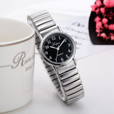 lvpai women's watch simulation quartz dress stainless steel with clock gift fashion elastic telescopic strap ladies watch  #W