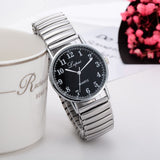 lvpai women's watch simulation quartz dress stainless steel with clock gift fashion elastic telescopic strap ladies watch  #W