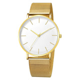 Montre Femme Modern Women's Watch Black Quartz Watch Women Mesh Stainless Steel Bracelet Casual Wrist Watch for Woman reloj muje