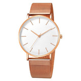 Montre Femme Modern Women's Watch Black Quartz Watch Women Mesh Stainless Steel Bracelet Casual Wrist Watch for Woman reloj muje