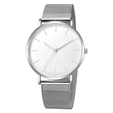 Montre Femme Modern Women's Watch Black Quartz Watch Women Mesh Stainless Steel Bracelet Casual Wrist Watch for Woman reloj muje