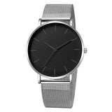 Montre Femme Modern Women's Watch Black Quartz Watch Women Mesh Stainless Steel Bracelet Casual Wrist Watch for Woman reloj muje