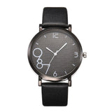 New Style Fashion Women's Luxury Leather Band Analog Quartz WristWatch Golden Ladies Watch Women Dress Reloj Mujer Black Clock