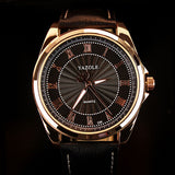 2019 mens watches top brand luxury Yazole Watch Man Roman Scale Male Quartz Watch Business Men's watch Men Clock Relojes Hombre